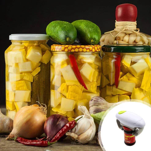 Electric Automatic Jar Opener - One Touch Battery Powered Lid Opener