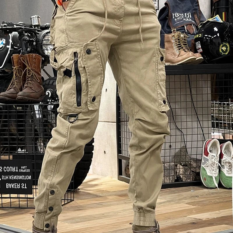 Y2K Tactical Military Harem Cargo Trousers – Streetwear Camo & Solid Pants