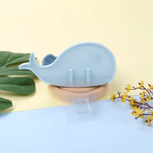 Cute Whale Soap Holder - Adorable Bathroom Soap Dish & Drain Tray
