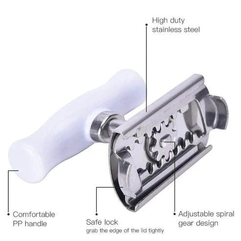 Adjustable Stainless Steel Jar Opener - Easy Grip Lid Remover & Bottle Opener Tool