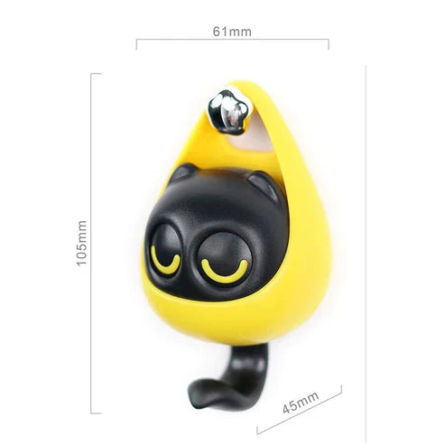 Cute Cat Punch Free Key Holder Hook - No Drill Wall Mounted Key Organizer for Home Decor