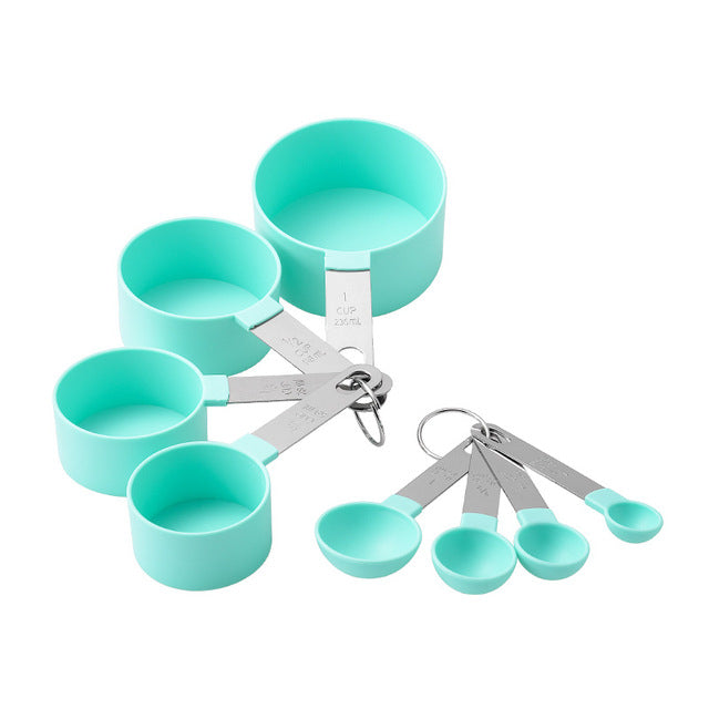 Measuring Spoons Set – 4 & 8 Piece Stainless Steel Teaspoon & Tablespoon Kit