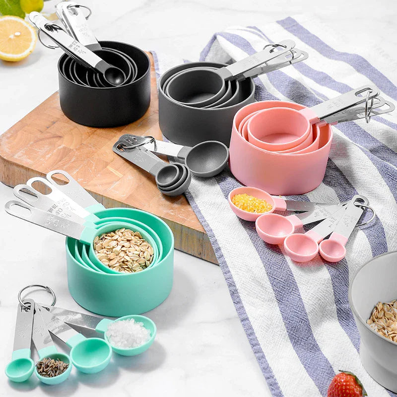 Measuring Spoons Set – 4 & 8 Piece Stainless Steel Teaspoon & Tablespoon Kit