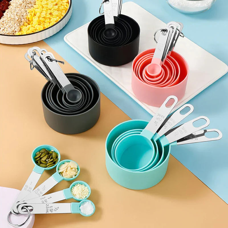 Measuring Spoons Set – 4 & 8 Piece Stainless Steel Teaspoon & Tablespoon Kit