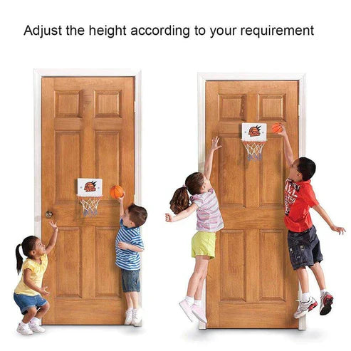 Wall-Mounted Mini Basketball Hoop Toy Set - Suction Cup Indoor Basketball for Home, Office & Kids Ages 5+