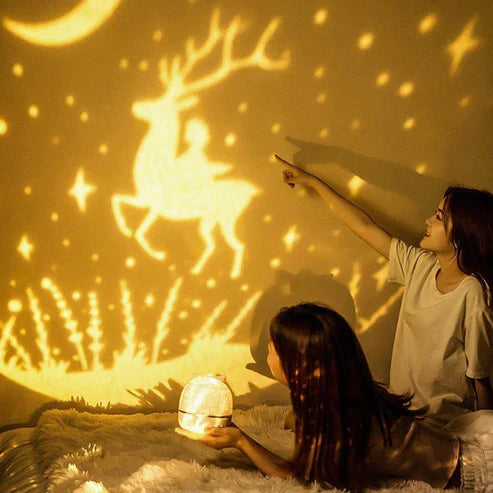 360° Rotating Projection Night Lamp – LED Star Galaxy Light for Kids & Bedroom