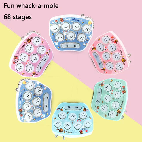Mini Pocket Whac-a-Mole Keychain Toy – Fun Stress Relief Game for Kids & Adults