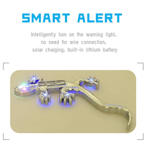 Gecko LED Car Auto Exterior Lamp - Solar Powered Decorative Warning Light