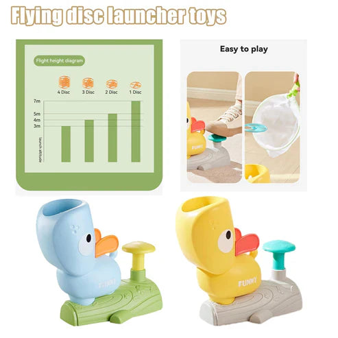 Duck Flying Air Disc Launcher Toy – Fun Outdoor Flying Saucer Game for Kids