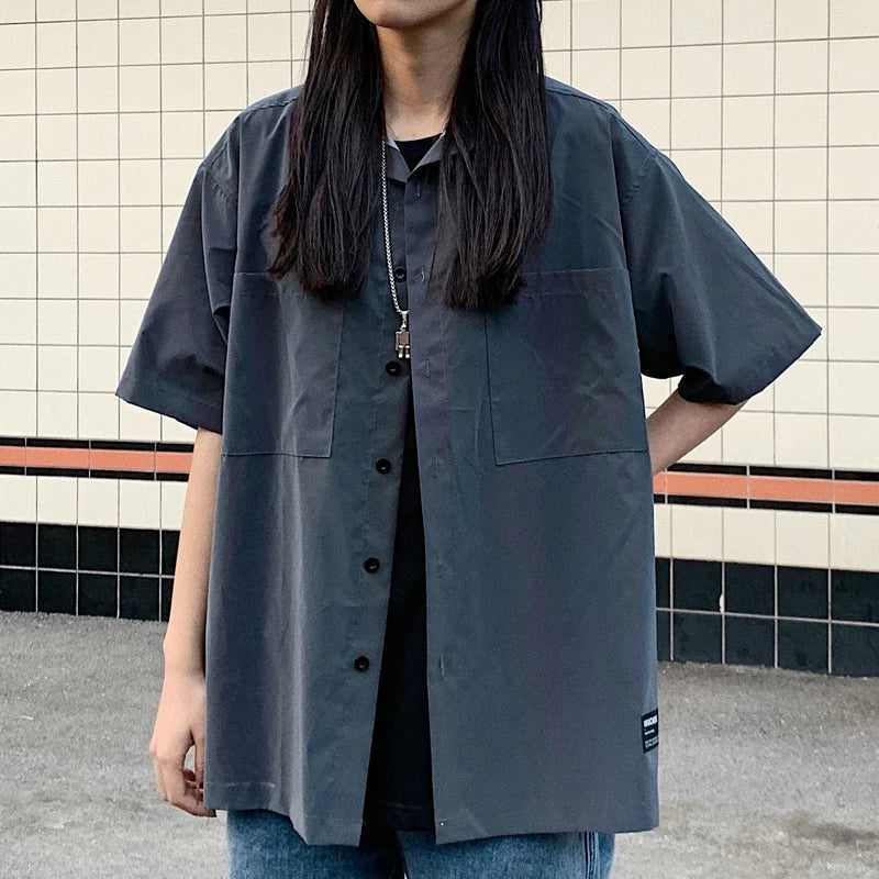 Reflective Short Sleeve Shirt – Holographic Streetwear Tee for Men