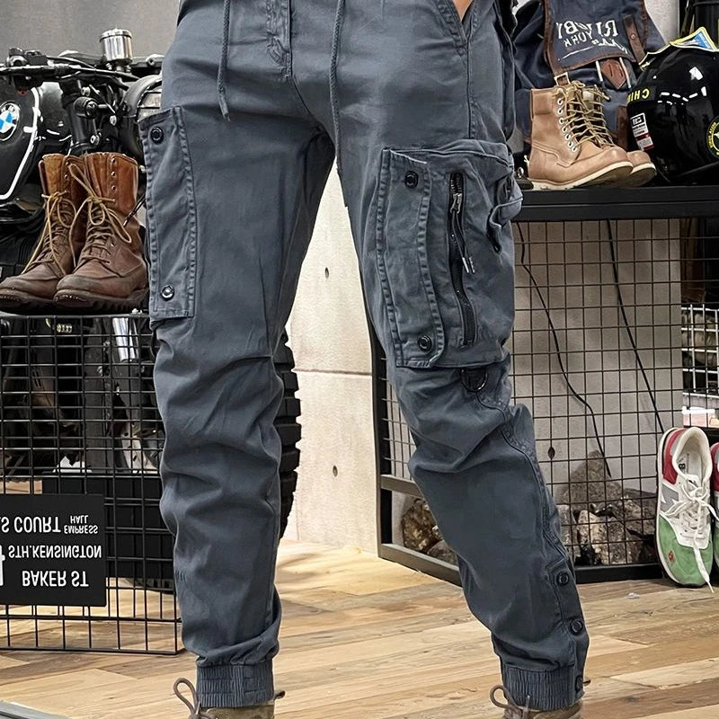 Y2K Tactical Military Harem Cargo Trousers – Streetwear Camo & Solid Pants