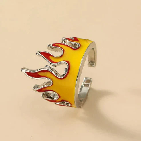 Adjustable Flame Ring - Unique Fashion Statement Jewelry