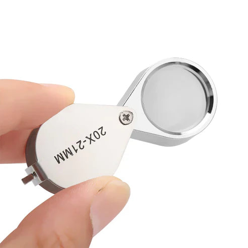 Metal Ultra Vision Glass Magnifier - Professional Reading Magnifying Glass