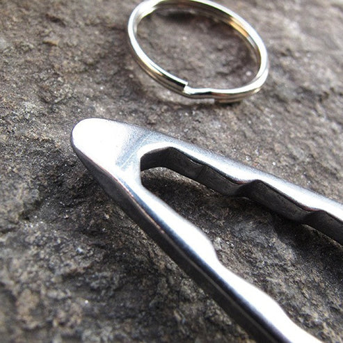 Stainless Steel Multi Functional Camping Wrench Tool - Portable EDC Survival Tool