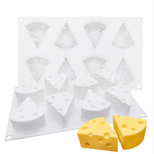 3D Cheese Shape Cake Mold - Silicone Baking Mold for Cakes & Desserts