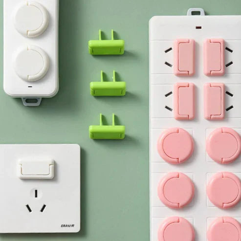Child Safety Electrical Socket Covers – Baby-Proof Power Outlet Protectors (Pack of 10)