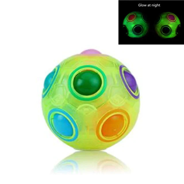 Stress Relief Educational Colorful Ball – Fun Puzzle Cube for Kids & Adults