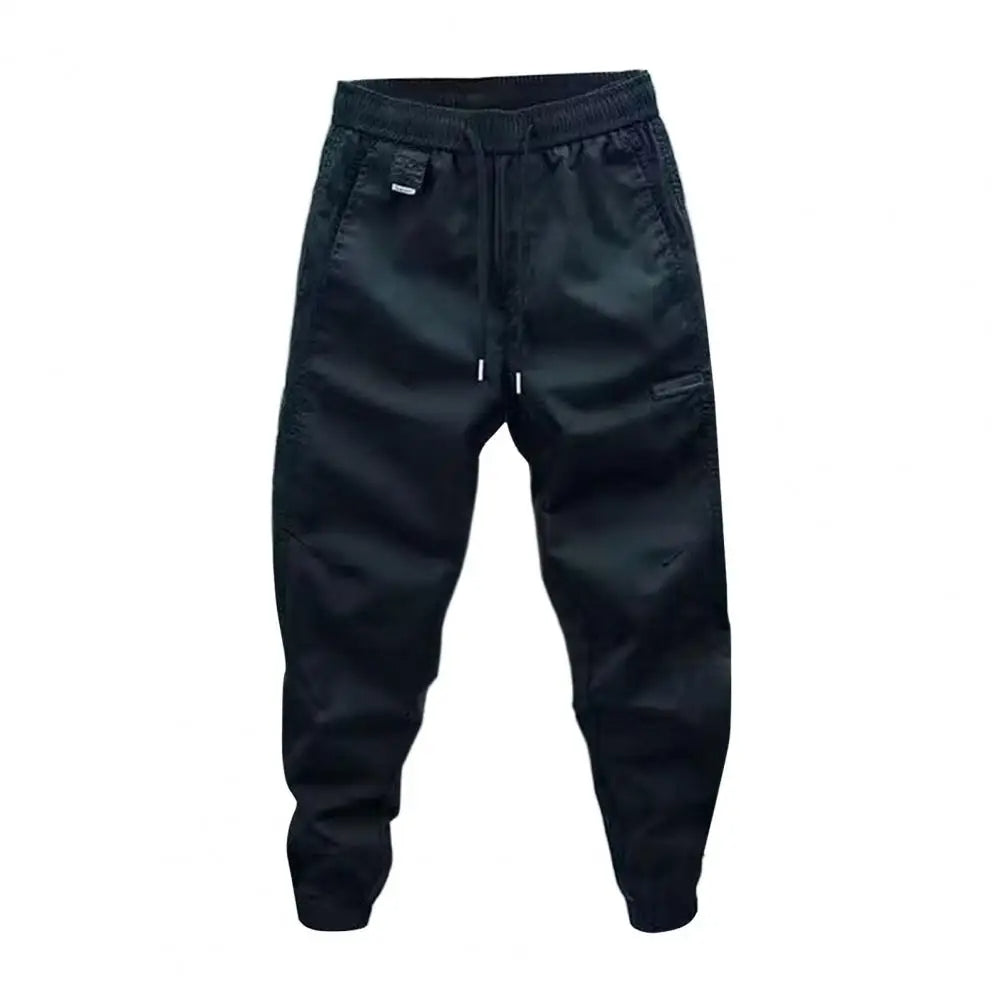 Men's Jogger Cargo Pants – Slim Fit Harem Trousers with Elastic Waist & Pockets