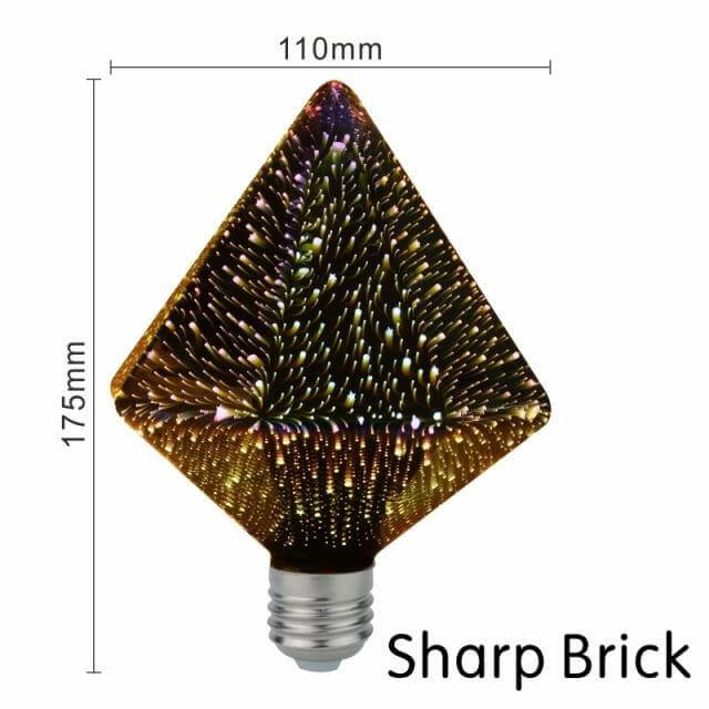 3D Colorful Decoration LED Lamp - Illusion Night Light with Color Changing