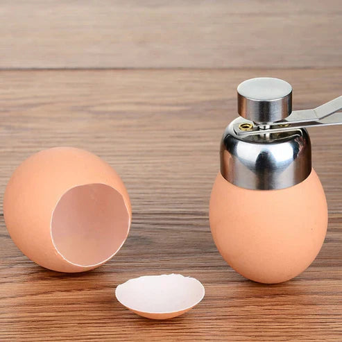 Stainless Steel Egg Shell Opener - Professional Egg Topper & Cracker Tool
