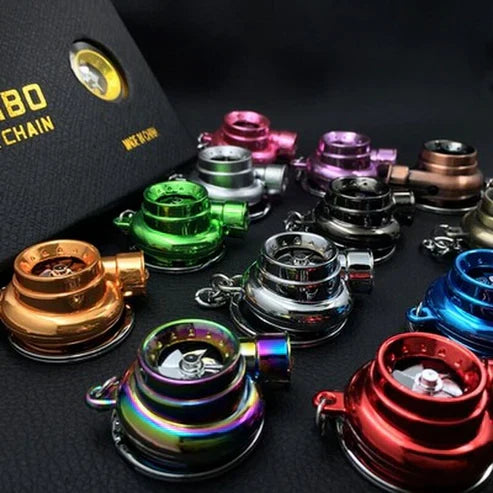 Mini Turbo Fan Keychain Flashlight - 2-in-1 Portable USB Rechargeable EDC Tool