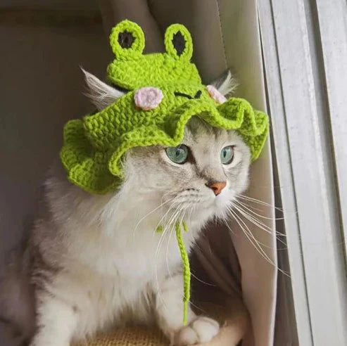 Wool Pet Hat - Cute Knitted Winter Hat for Cats & Dogs