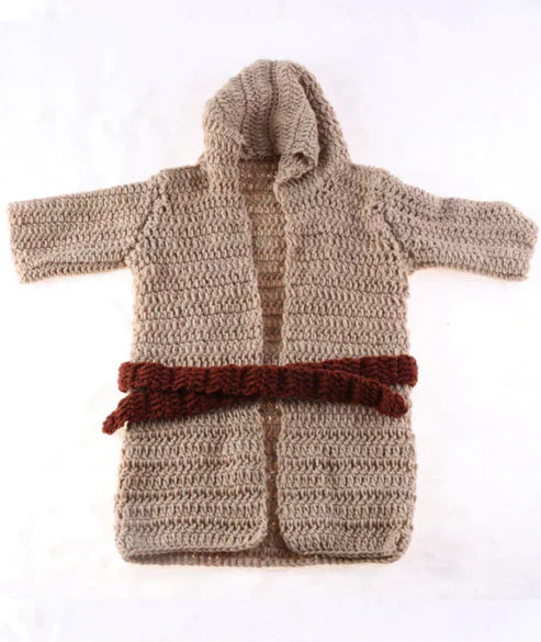 Baby Yoda Snuggly Knitted Cap & Outfit Set – Handmade Crochet Newborn Costume