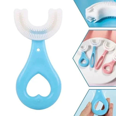 Kids U-Shaped Soft Toothbrush - 360° Whole Mouth Cleaning Training Toothbrush for Children Ages 2-12