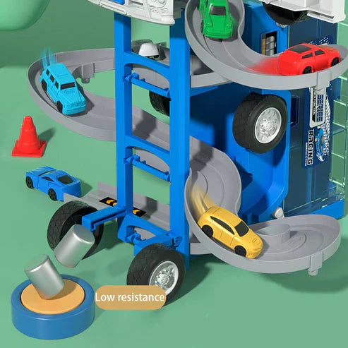 Transforming Truck Building Car Race Toy – Kids DIY Construction Vehicle Playset