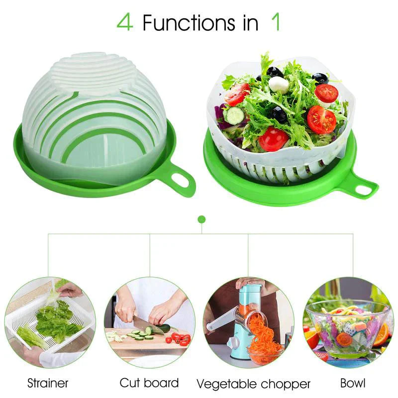 Cutter Bowl - 60-Second Salad Maker Vegetable Chopper Bowl