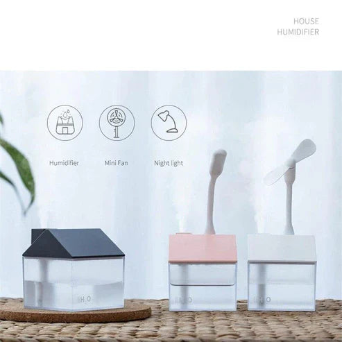 3-in-1 USB Ultrasonic Home Humidifier - Portable Air Purifier