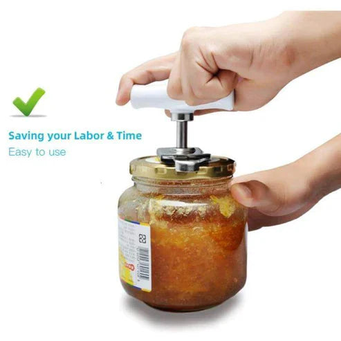 Adjustable Stainless Steel Jar Opener - Easy Grip Lid Remover & Bottle Opener Tool