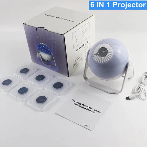Planetarium Galaxy Night Light Projector – 360° Rotating Star & Nebula Projector for Bedroom, Kids & Home Decor