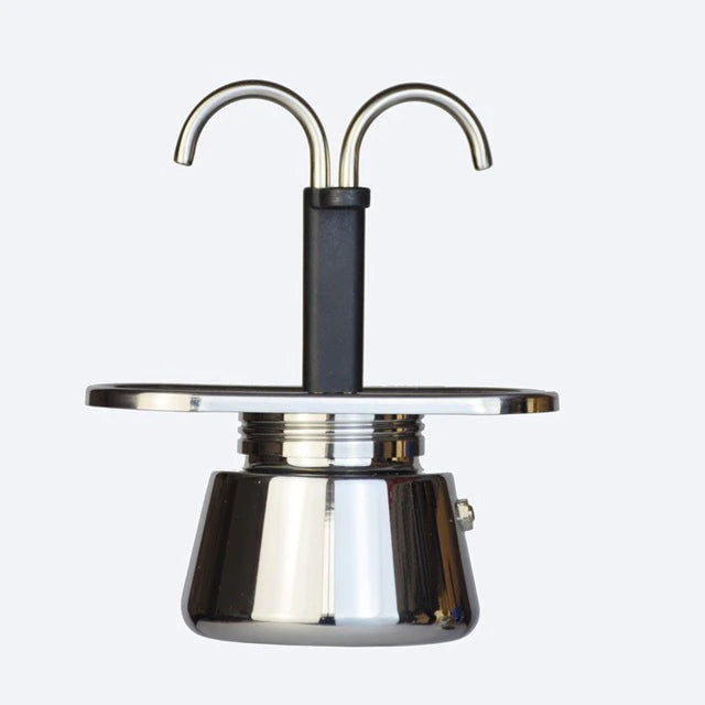 Moka Pot Stainless Steel Coffee Maker – Stovetop Espresso Brewer