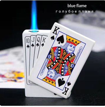 Playing Cards Ace of Spades Lighter - AVU Sideslip Poker Metal Butane Gas Lighter - 12 Unique Designs