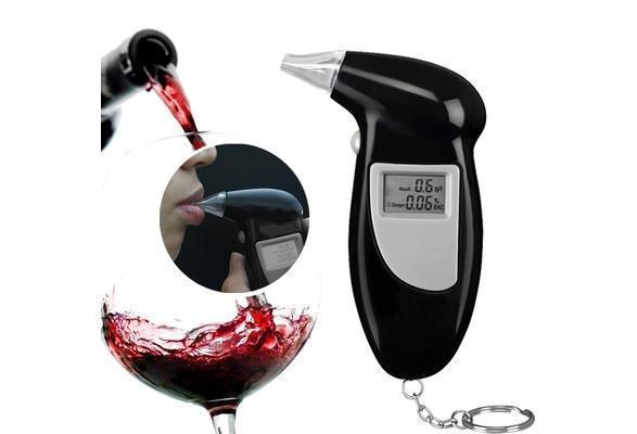 Digital Alcohol Breath Tester Keychain – Portable Breathalyser with LCD Display