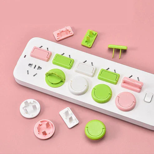 Child Safety Electrical Socket Covers – Baby-Proof Power Outlet Protectors (Pack of 10)