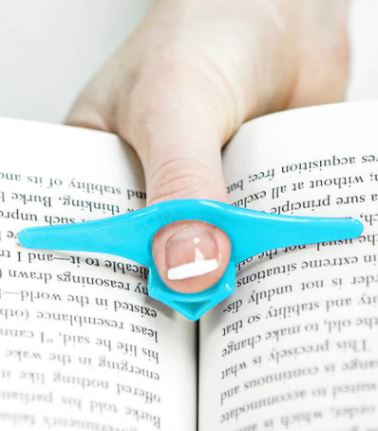 Book Page Holder - Wooden One-Hand Reading Thumb Bookmark Tool