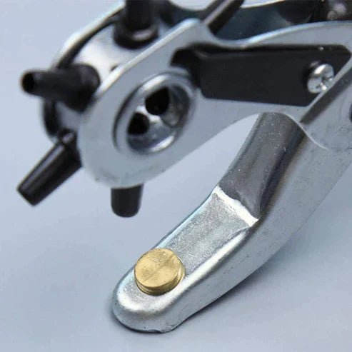 6 Diameter Revolving Leather Hole Punch Plier Tool - Belt, Watch Strap & Leather Craft Puncher
