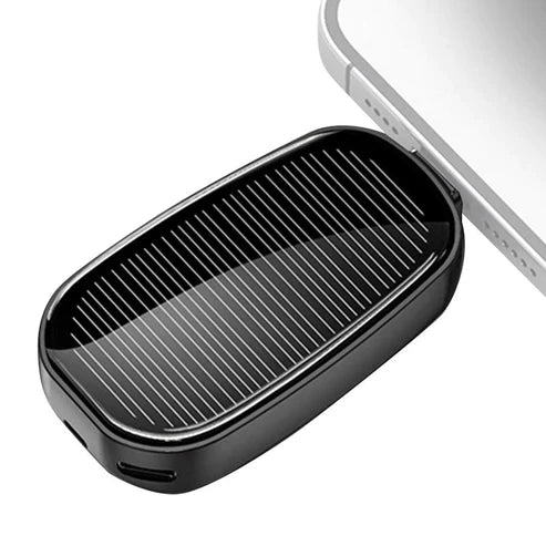 Mini Solar Keychain Power Bank - Portable Emergency Phone Charger