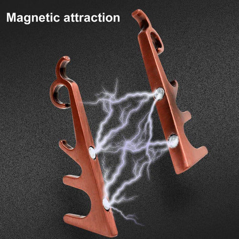 Multifunctional Magnetic Retro Key Phone Holder - Wall Mounted Organizer