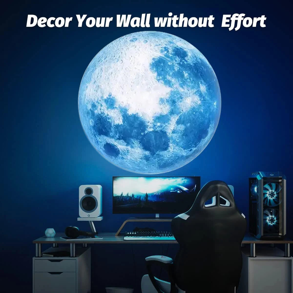 Moon Lamp LED Night Light | Blue Planet Globe Desk Lamp