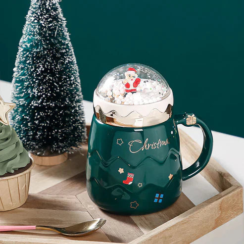 3D Happy Christmas Mugs - Festive Holiday Coffee Mug with 3D Design