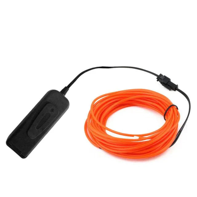 LED Neon EL Wire – DIY Flexible Luminous Costume Light for Party, Halloween & Home Decor