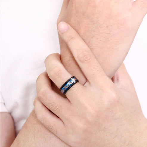 Vintage China Dragon Ring for Men - Stainless Steel Statement Ring