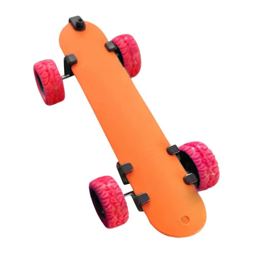 Fingertip Skateboard Anti-Stress Toy - Pull-Back Mini Finger Skate Board for Kids & Adults Ages 7+