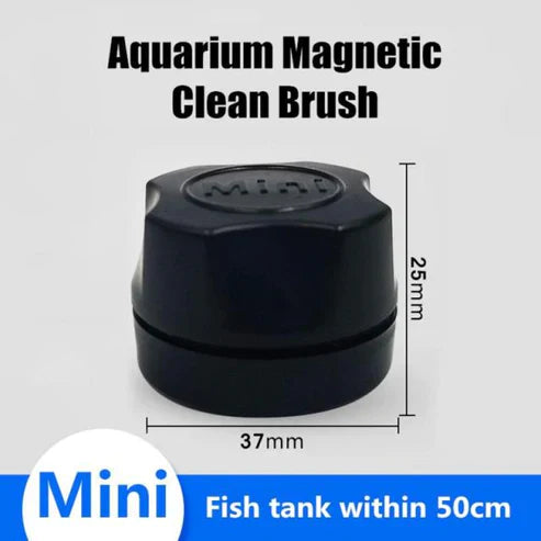 Magnetic Mini Fish Tank Cleaner - Floating Aquarium Glass Scrubber