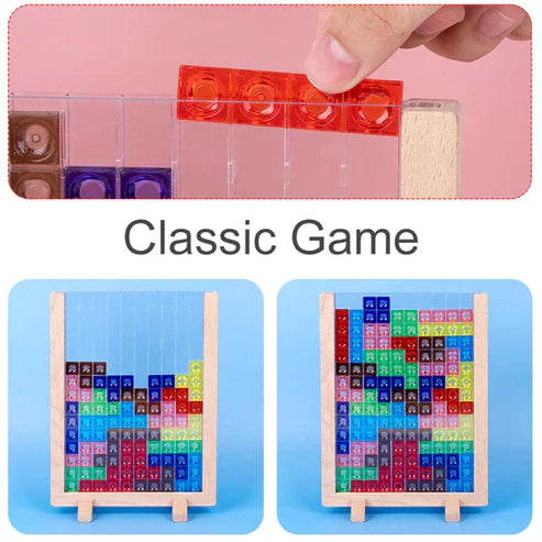 Colorful 3D Educational Puzzle Math Toy - Clever Board ABS Building Blocks for Baby Hand-Eye Coordination & Logical Thinking