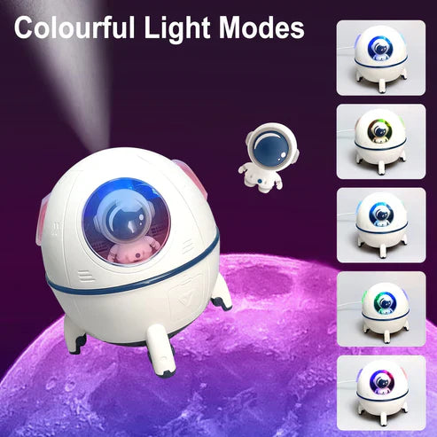 Universe Flow Ultrasonic Astronaut Humidifier – USB Spaceship Cool Mist Diffuser
