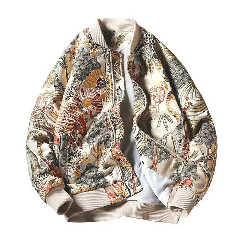 Embroidery Bomber Jacket – Premium Streetwear Varsity Coat